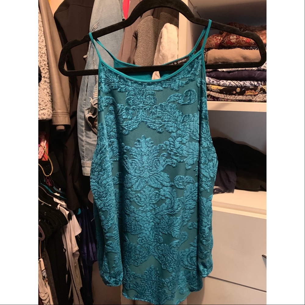 Cute velvet tank top!